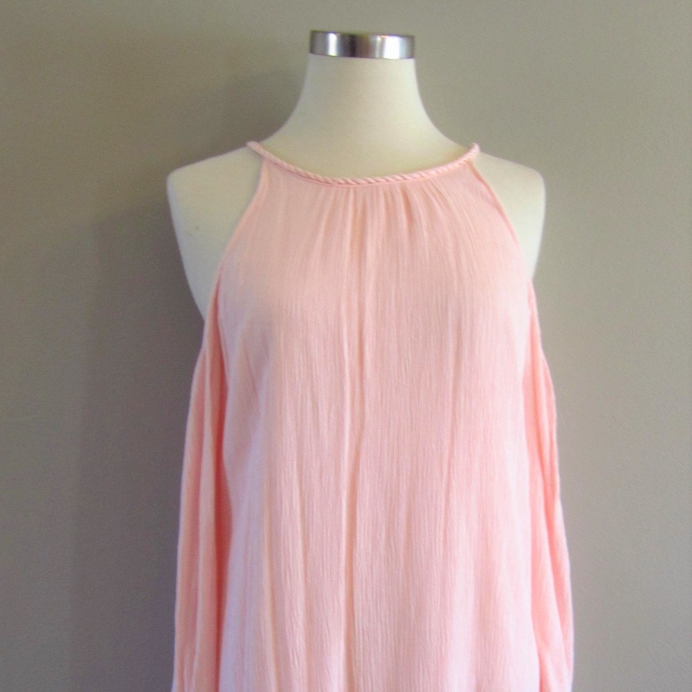 SANCTUARY Cold Shoulder Pink Dress